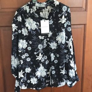 Moonlight Floral Button Down Dress Shirt